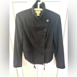 Anthropolgie Cordelia 95% Wool and 5% Cashmere Coat Dark Navy